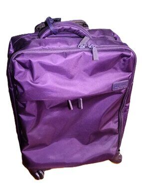 Lipault Ultra-light 20" 4 Wheeled Carry on Bag  Purple Luggage Suitcase